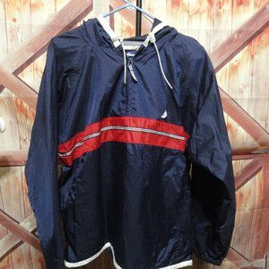 Cuffy's Sailboat embroidered Hoodie Wind breaker~EUC~Cape Cod Outfitters~